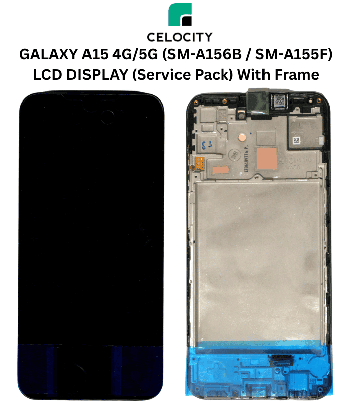 SAMSUNG GALAXY A15 4G (SM-A155F) / A15 5G (SM-A156B) LCD DISPLAY ORGINAL (Service Pack) With Frame